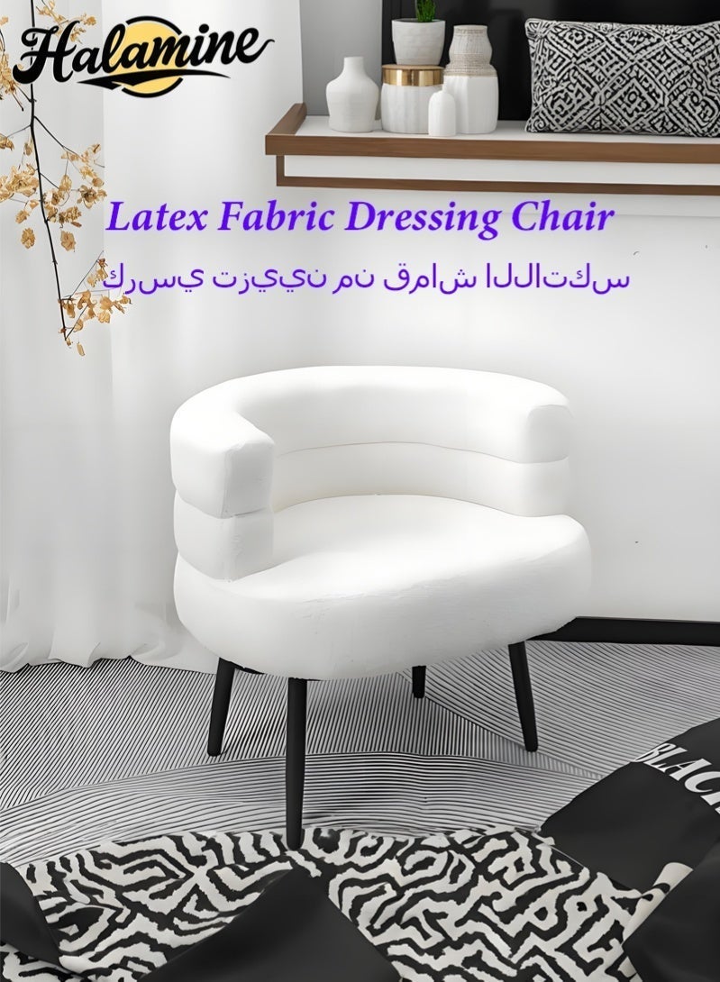 Halamine Modern Boucle  Accent Chair with Scandi-Style Legs ，Cream-Colored - Image 3